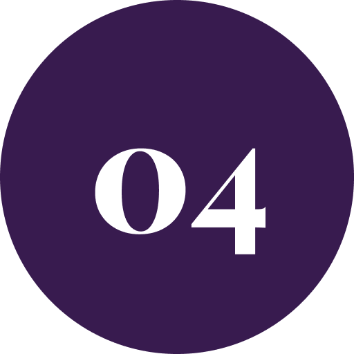 White 04 on dark purple background