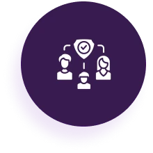 Security network with three people