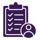 Checklist and user icon